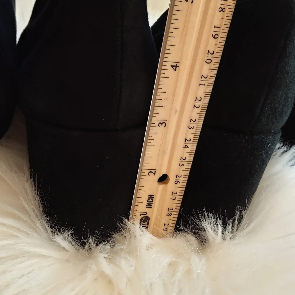 Vince suede black over the knee boots